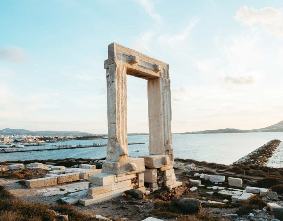 Templo de Apolo, cartão postal de Naxos. Foto: Caleb e Sarah Pasiuk