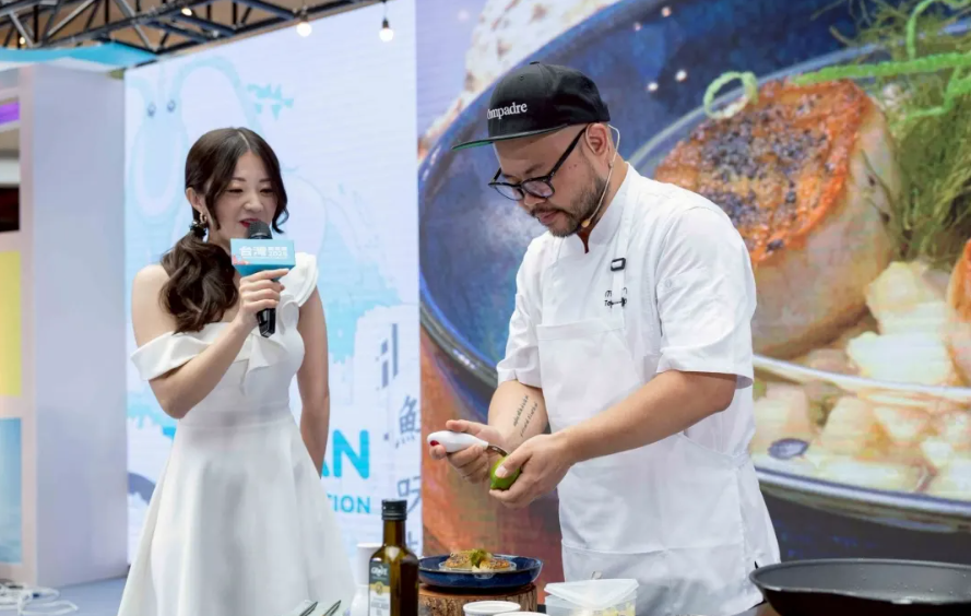 Chef Liao Yong-xun durante Exposição Culinary de Taiwan 2026