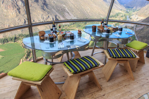 Hotel capsula nas montanhas, no Peru